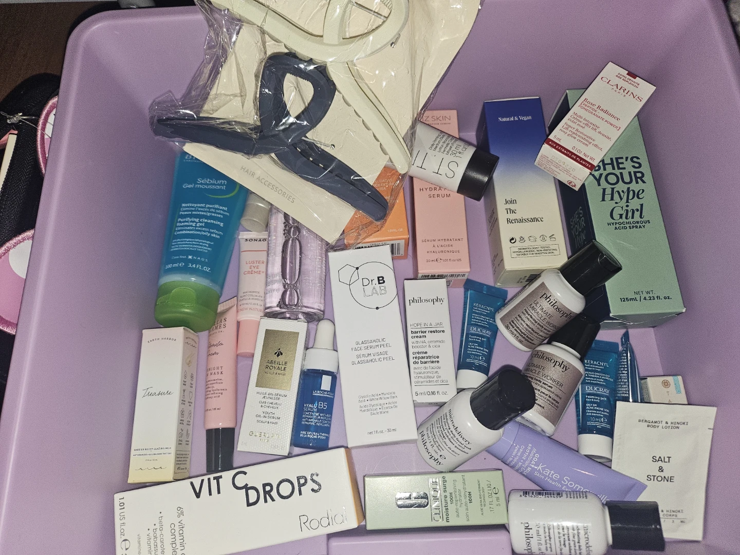 Assorted Skincare Sample, Mini & Full Size Products