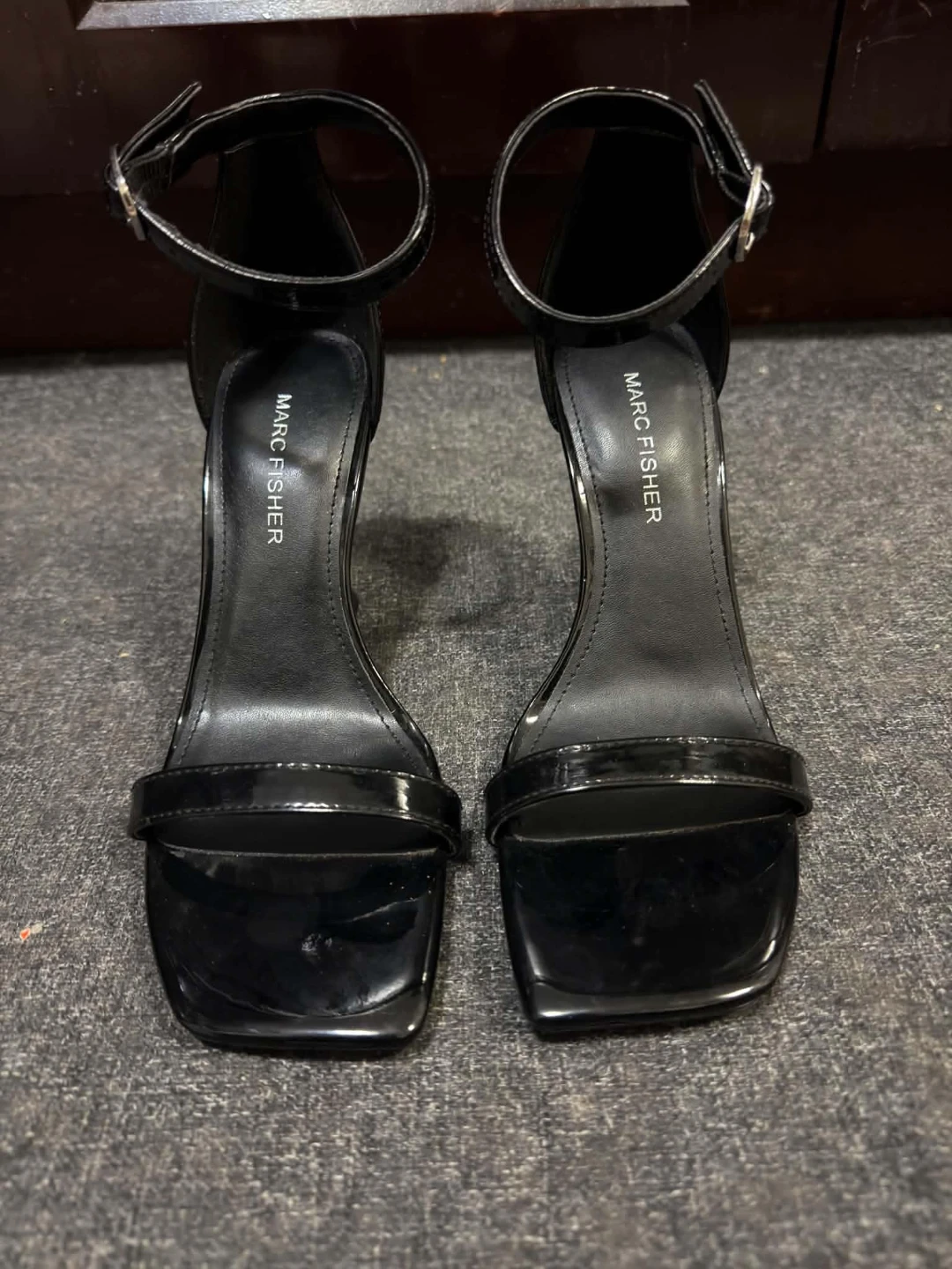BRANDNEW Marc Fisher Black Ankle Strap Heels - photo 3
