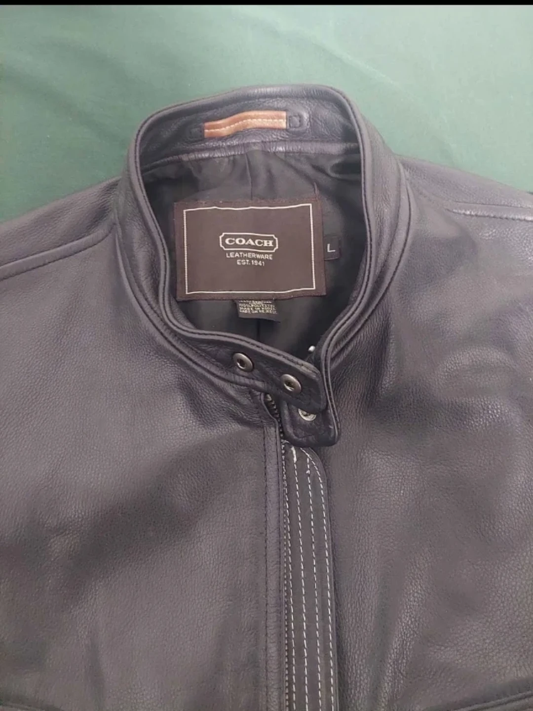 Coach Leather Jacket - photo 2