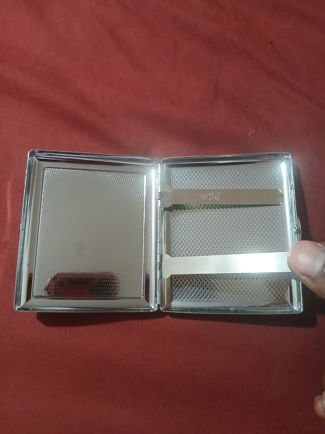 Chrome Motorcycle Picture Cigarette Case - photo 5