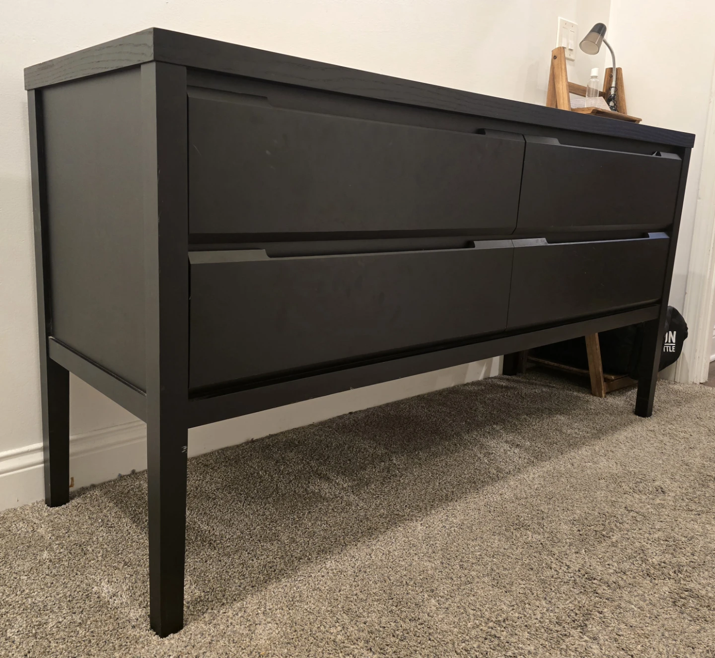 Baronet Black Four-Drawer Dresser - photo 3