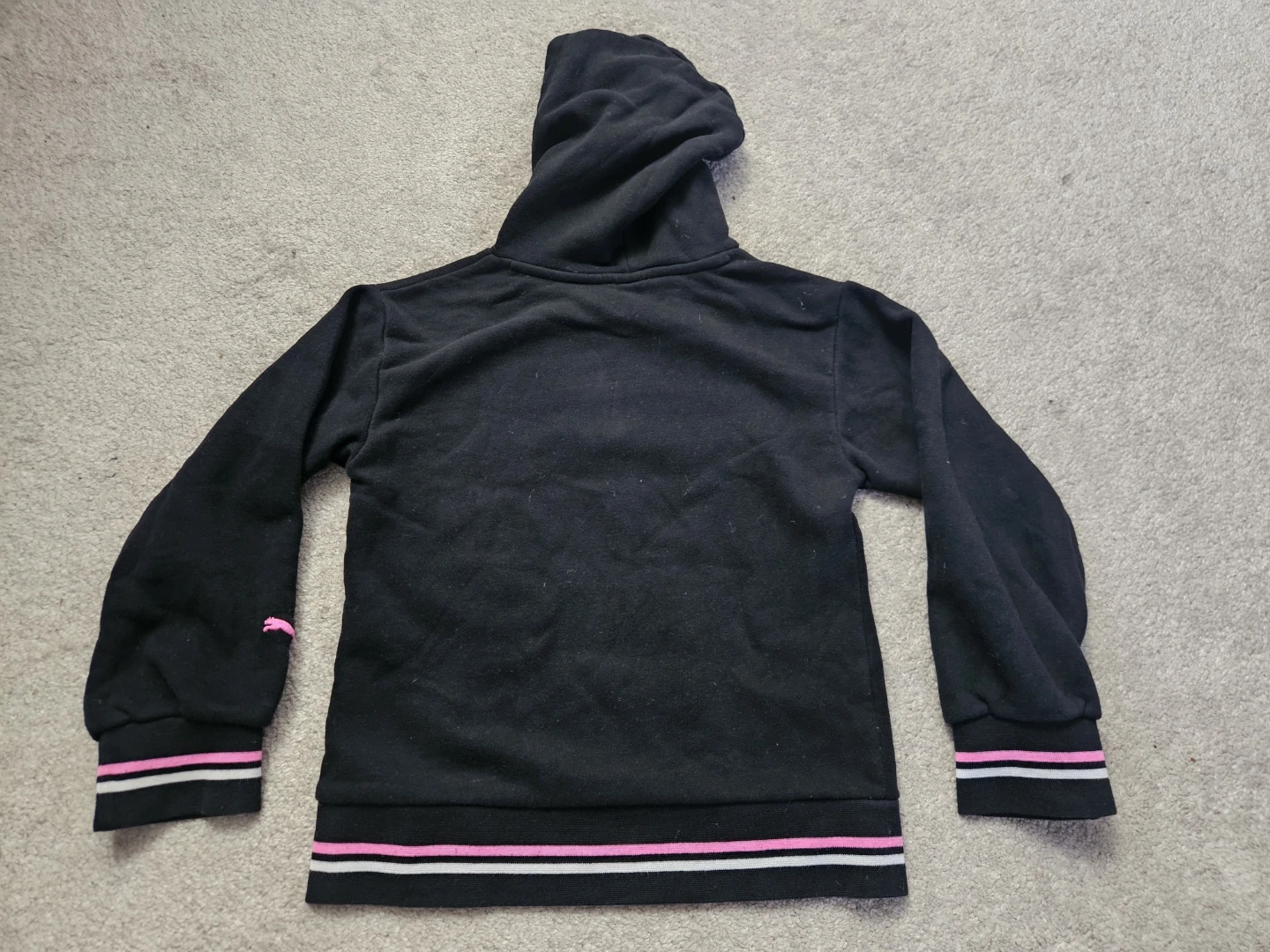 Puma Black Hoodie - Kids Size M (7/8) - photo 2