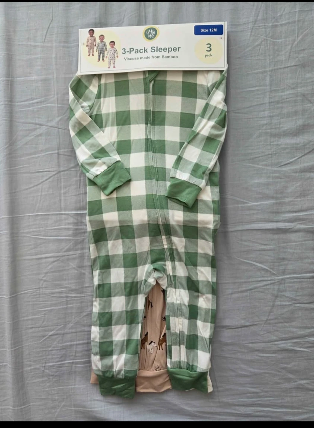 Little Me 3-Pack Sleeper Size 12M