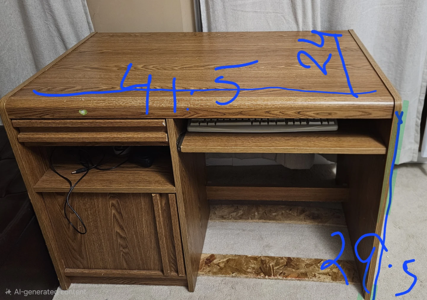 Computer desk, selling for $80