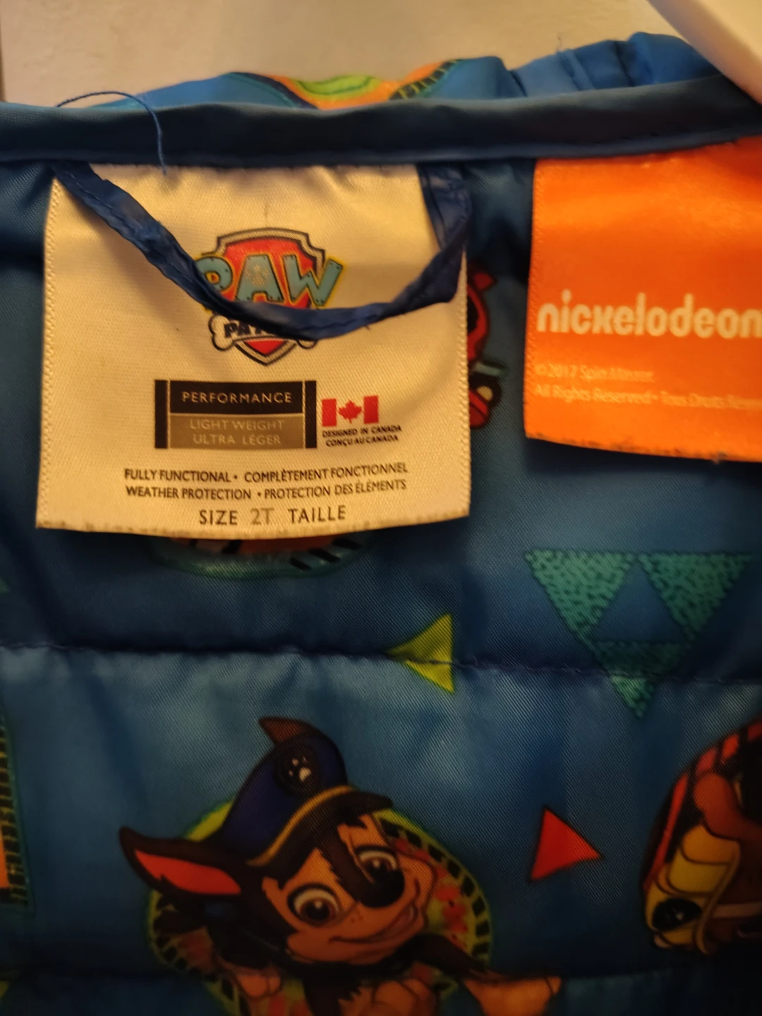 2T Paw Patrol Kids Lightweight Jacket - photo 3