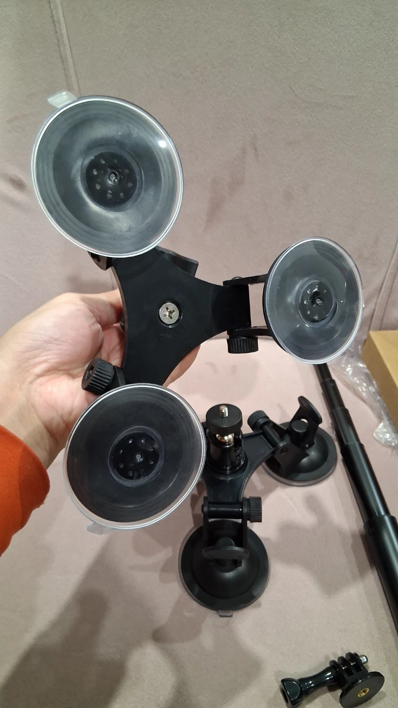 suction mount 6 cups car windshield invisible stick 1.5m - photo 4