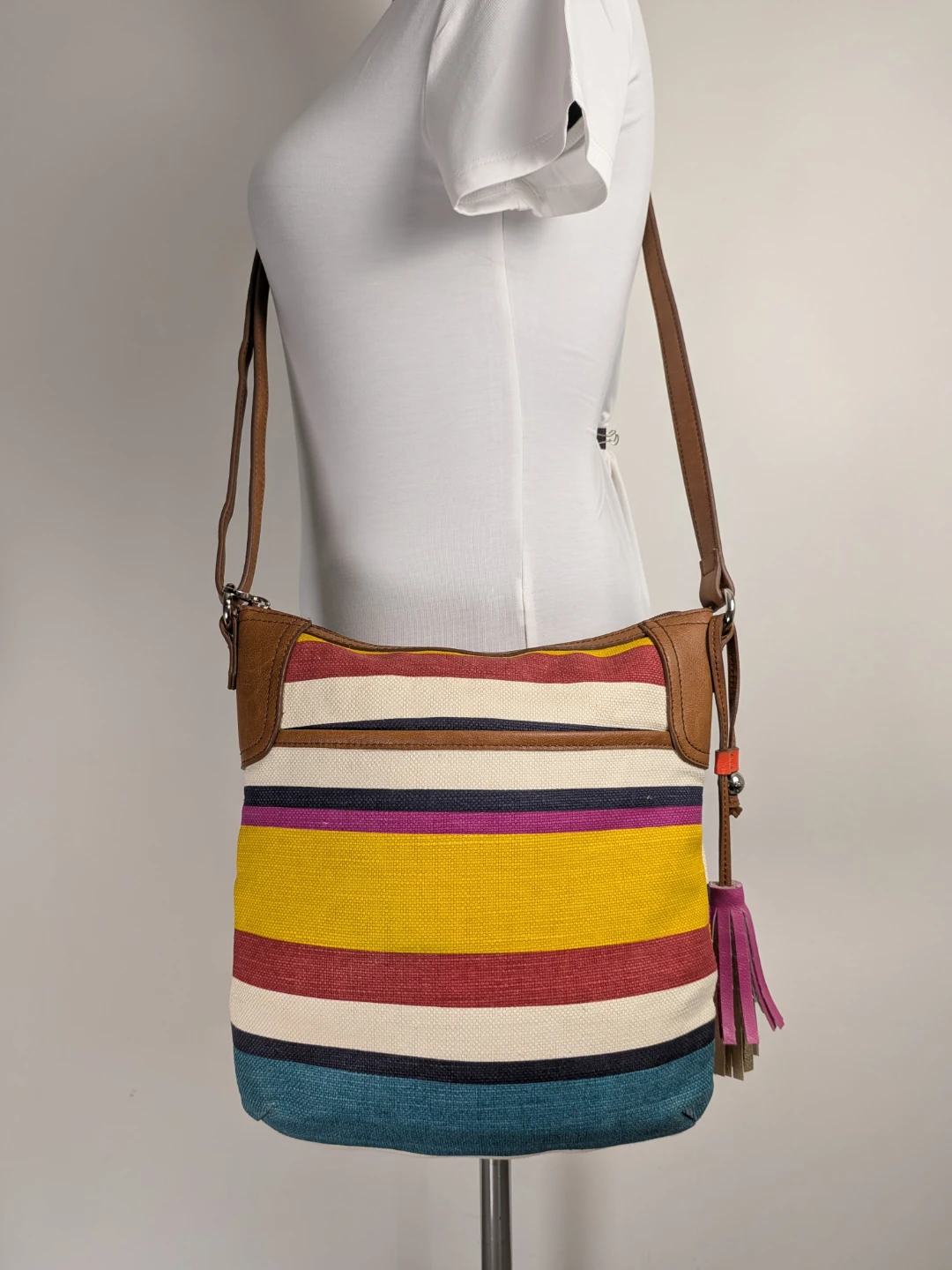 Relic Multi-Coloured Striped Crossbody Bag Fossil - photo 2
