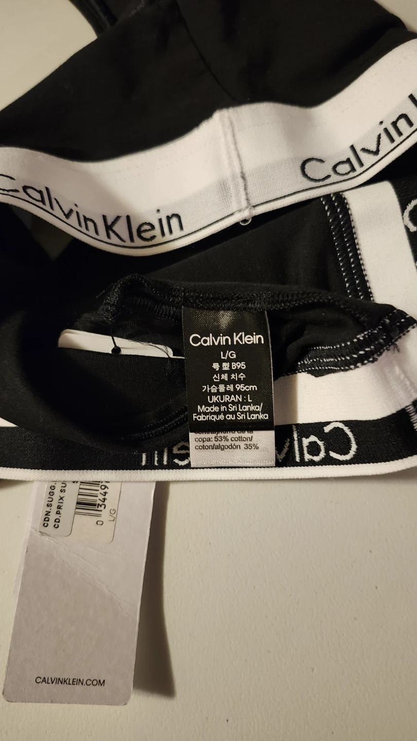 Calvin Klein Modern Cotton Bralette Black Large - photo 3