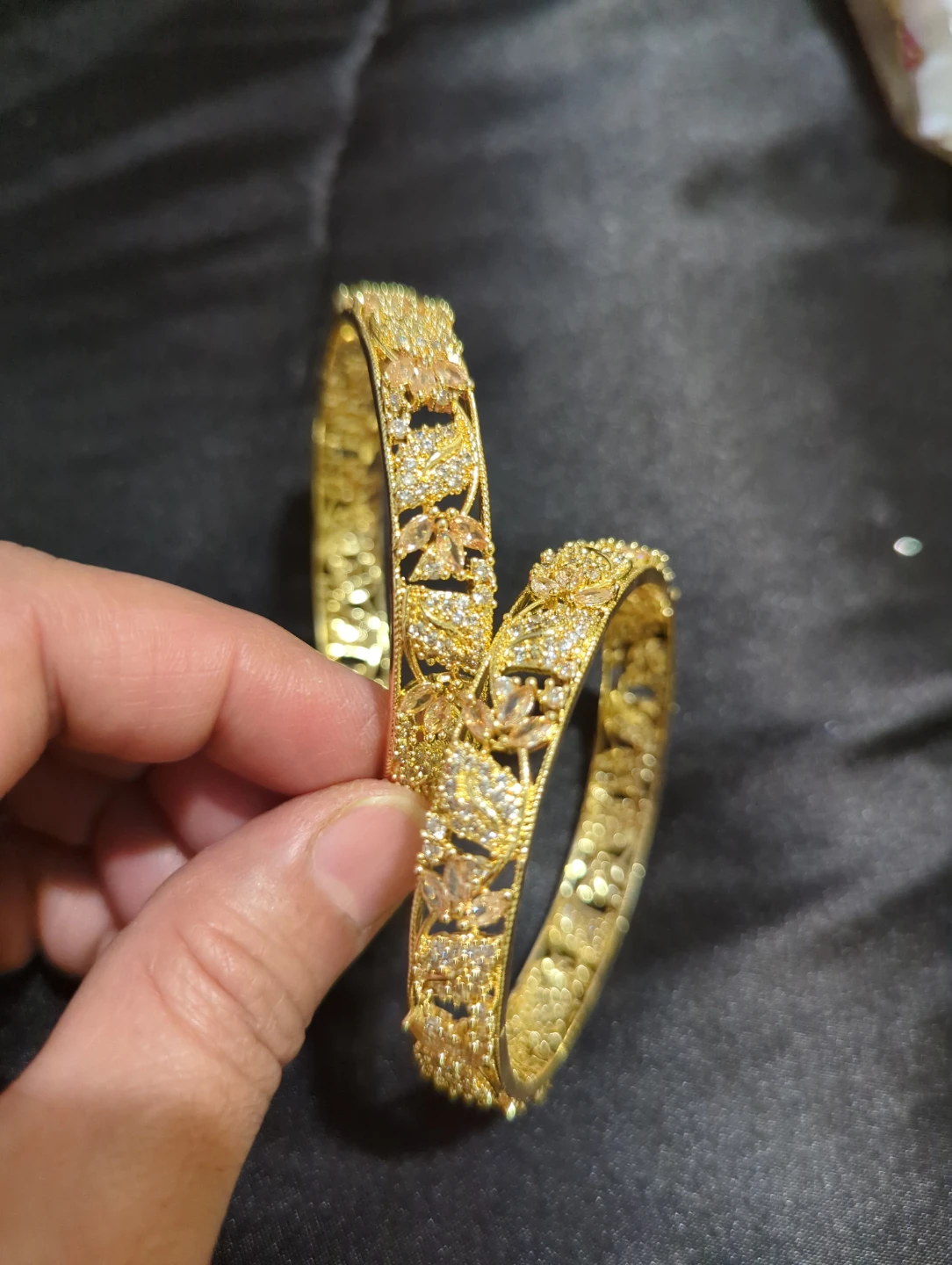 Gold-tone crystal Kangan - photo 4