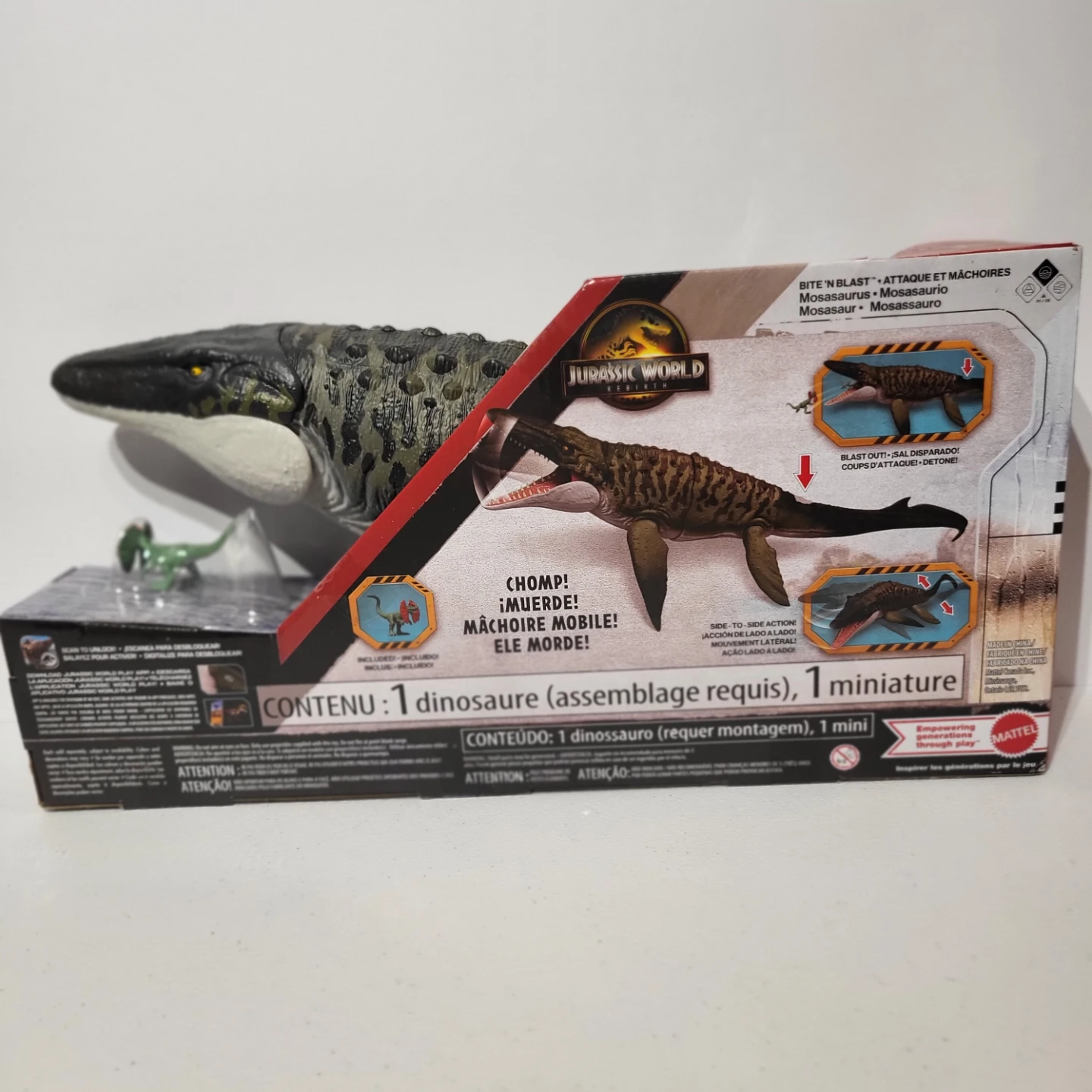Mattel Jurassic World Bite 'N Blast Mosasaurus - photo 4