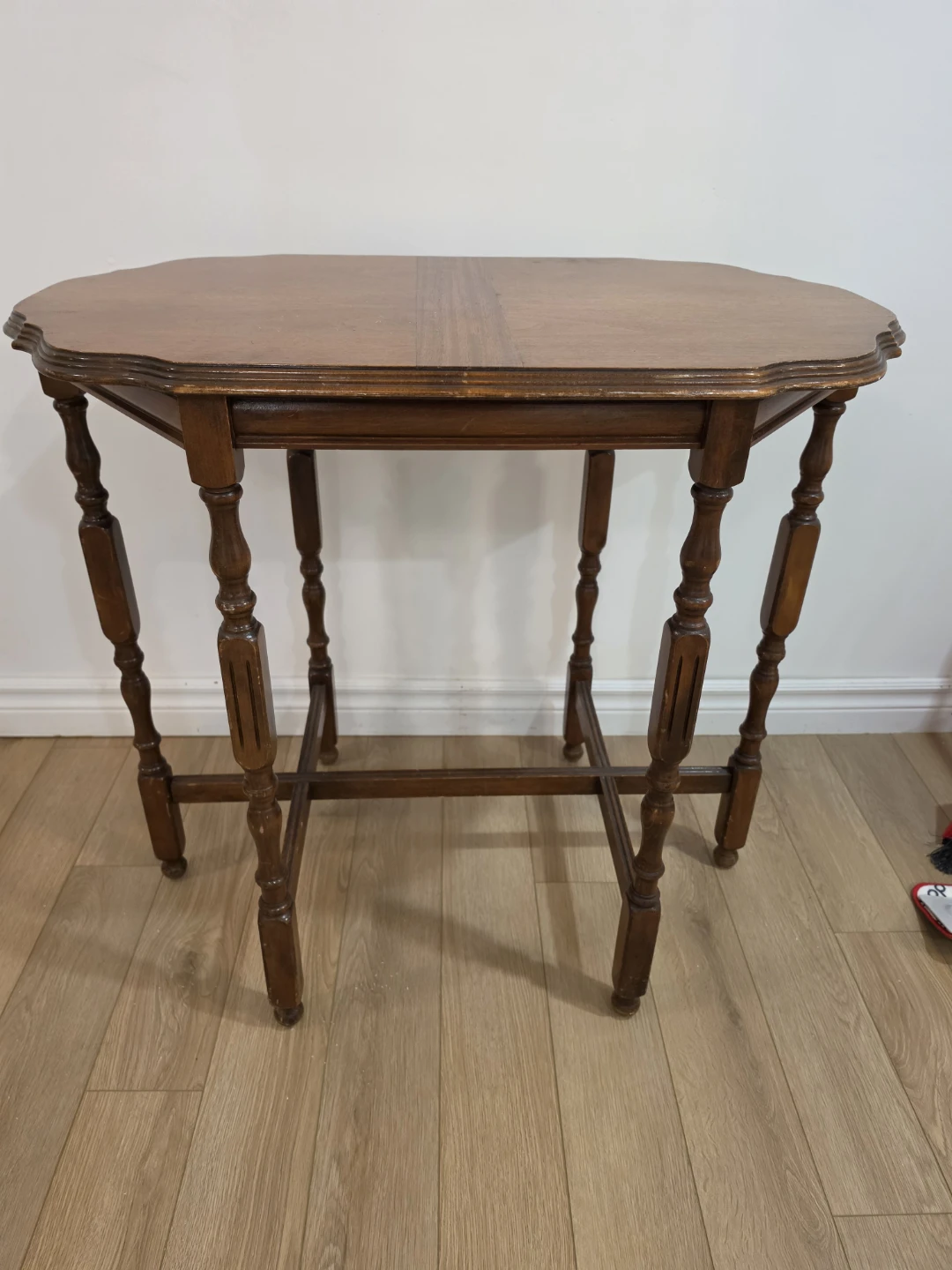 Vintage Solid Wood Tall Accent Table