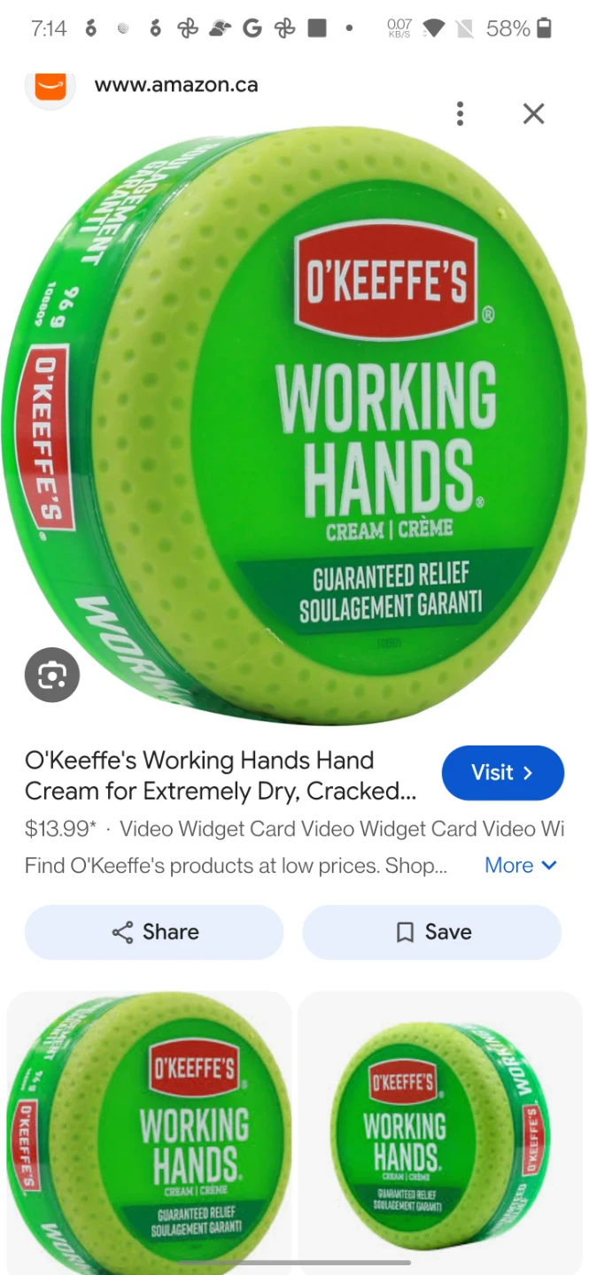 2 O'Keeffe's Working Hands Hand Cream 96g