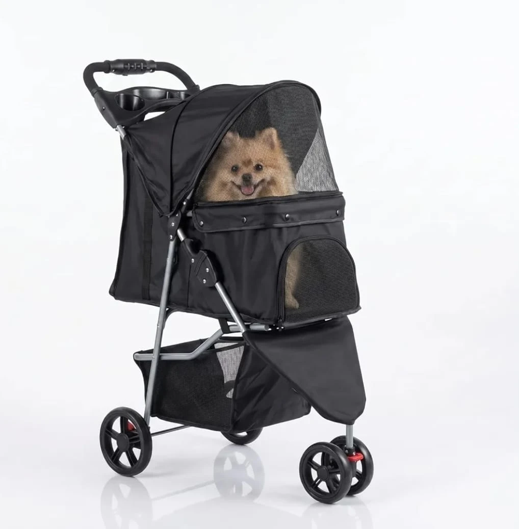 Petsite Black Pet Stroller