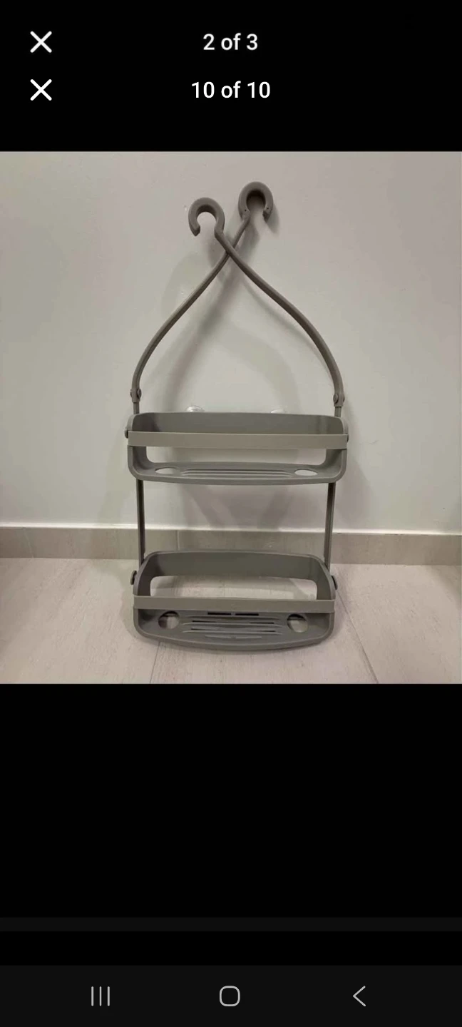 Umbra Flex Adhesive Rigid Plastic Shower Caddy