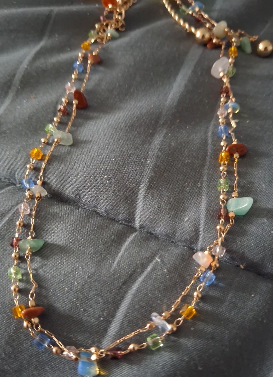 Multicoloured Stone Bead Necklace - photo 5