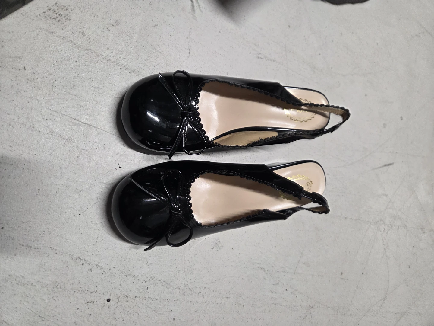 Dola Lovely Black Slingback Heels Size 39 - photo 2