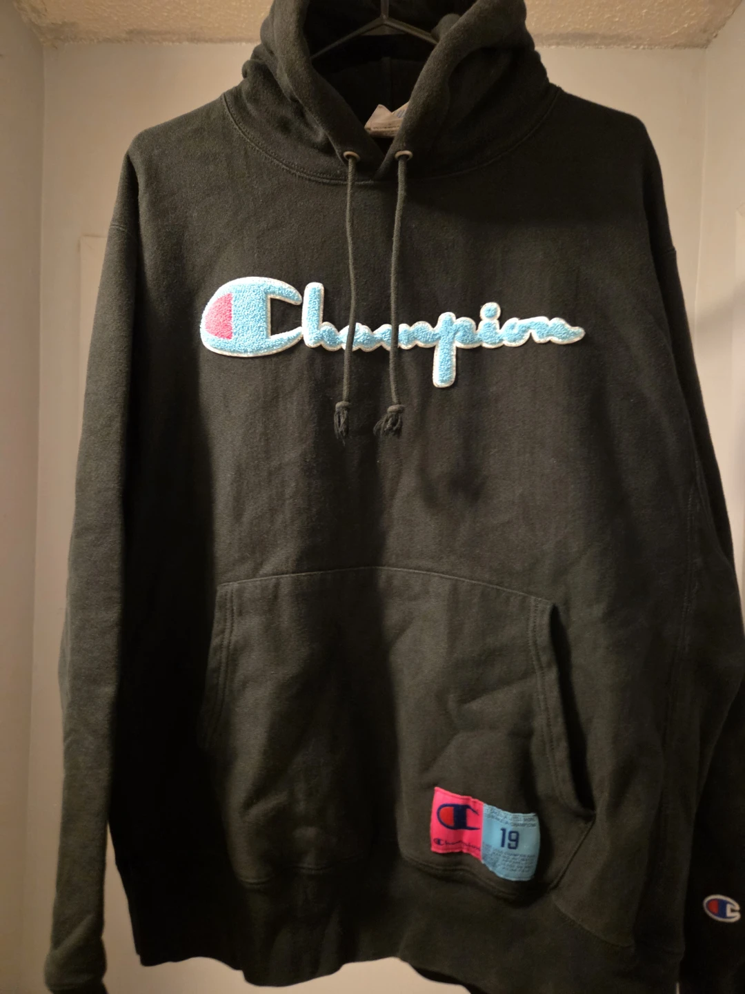 Champion Reverse Weave Hoodie Black