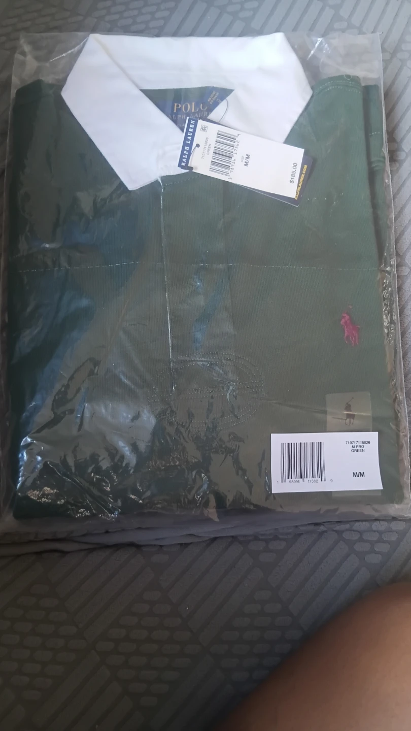 New Ralph Lauren Polo Rugby Shirt Green