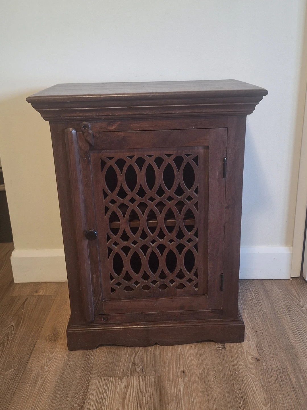 Dark Wood Bedside Cabinet
