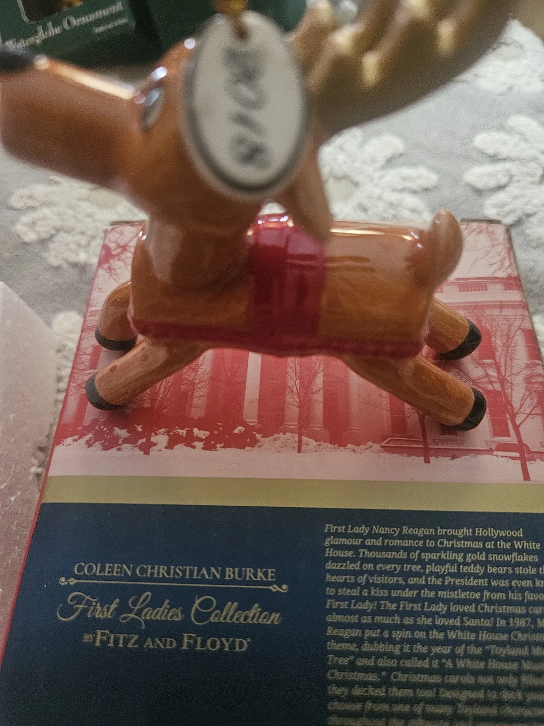 Fitz and Floyd 2018 Reindeer-Regan White House X-mas. - photo 4