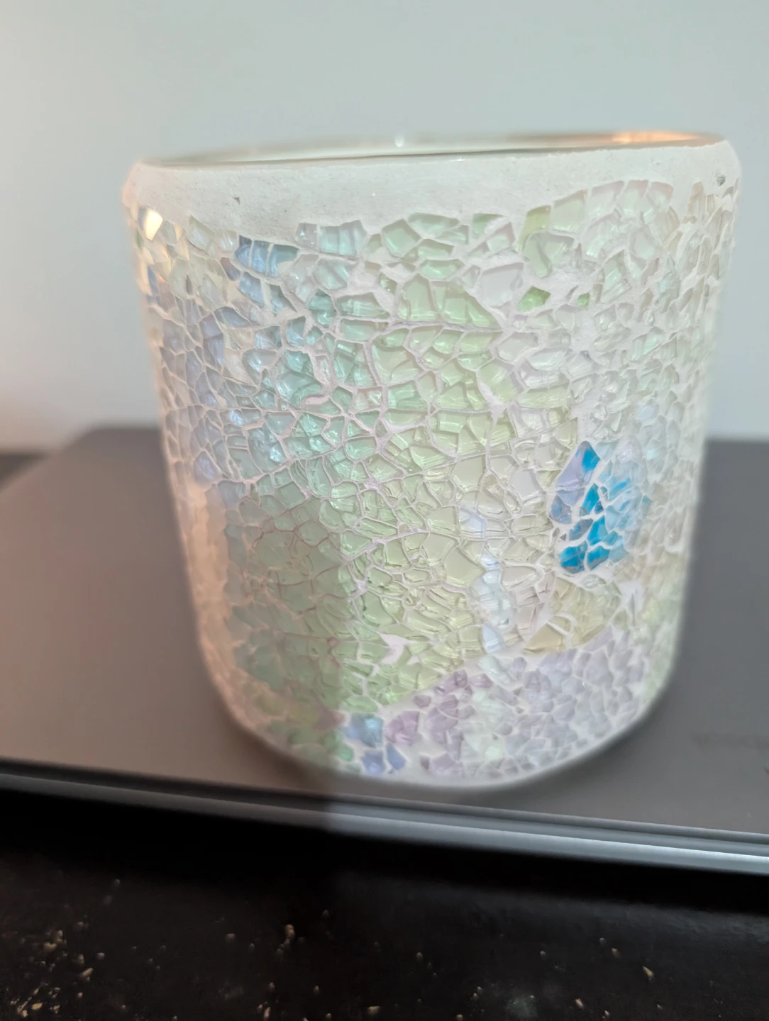 Mosaic Glass Candle Holder