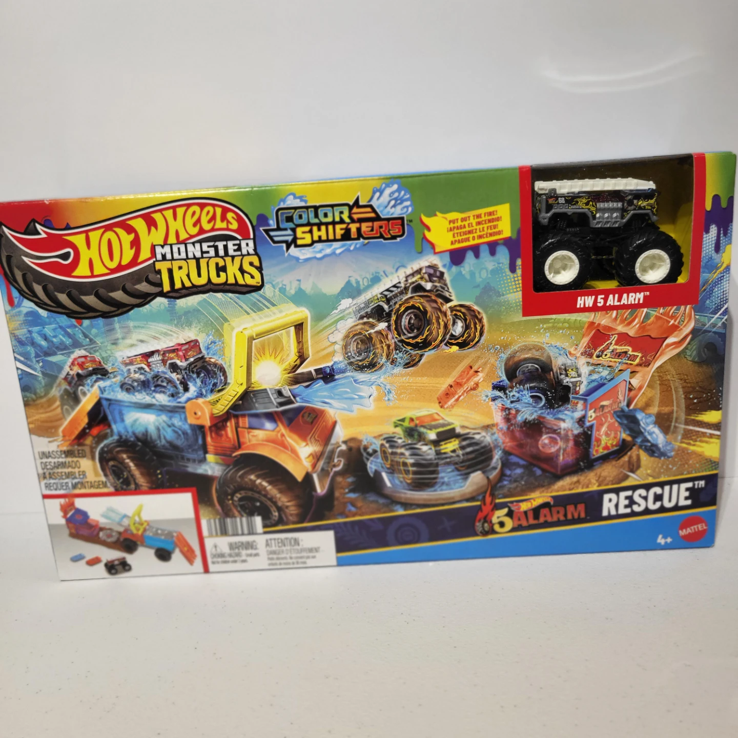 Hot Wheels Monster Trucks Color Shifters 5 Alarm Rescue