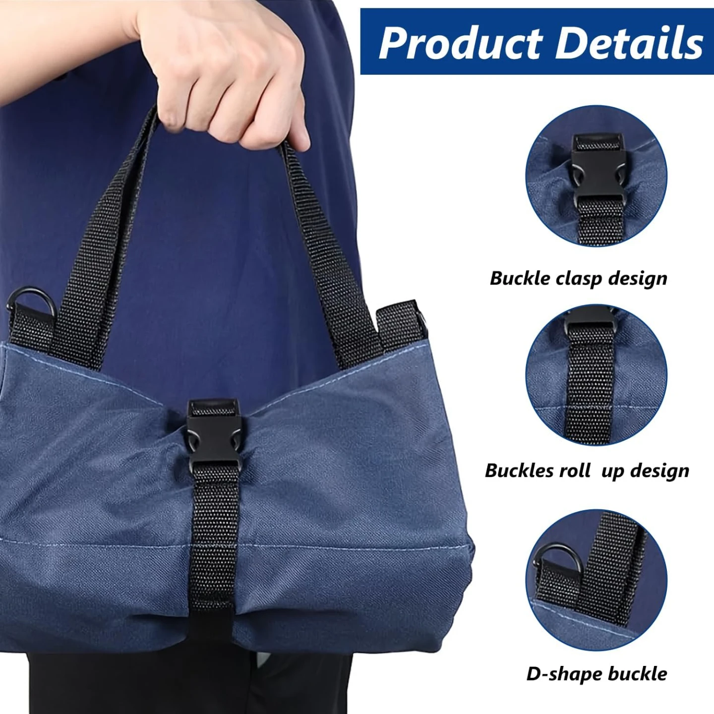 Blue Roll-Up Tool Organizer Bag - photo 4