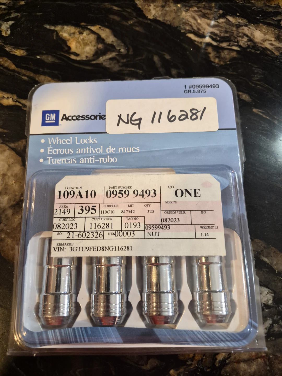 GM Accessory Wheel Locks