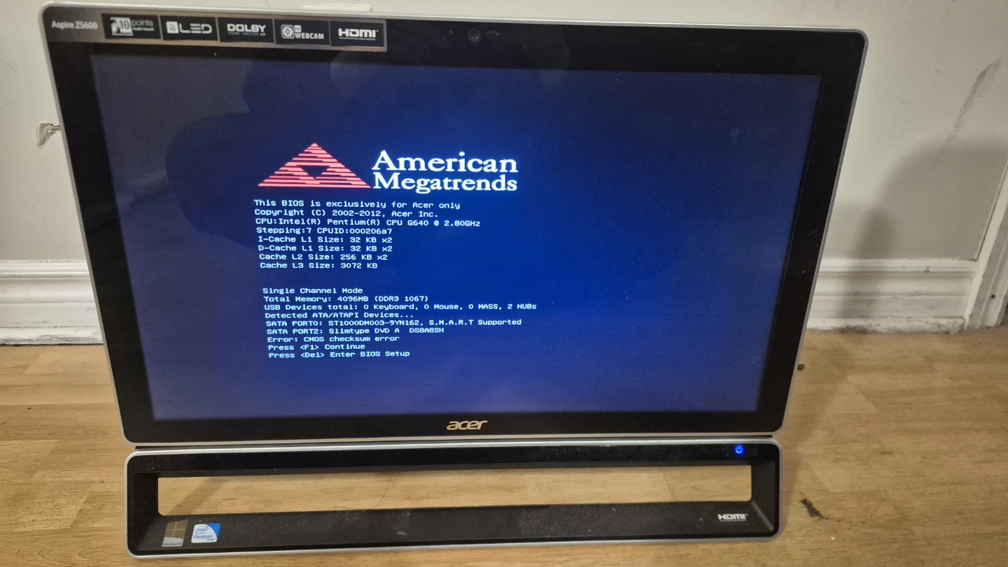 Acer Aspire Z5600 All-in-One Computer – $50 - photo 2