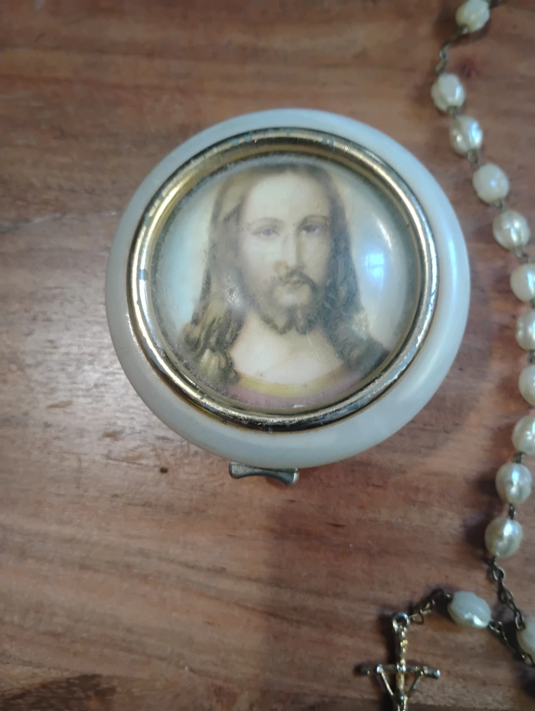 Religious Keepsake Box and Rosary Set - photo 4
