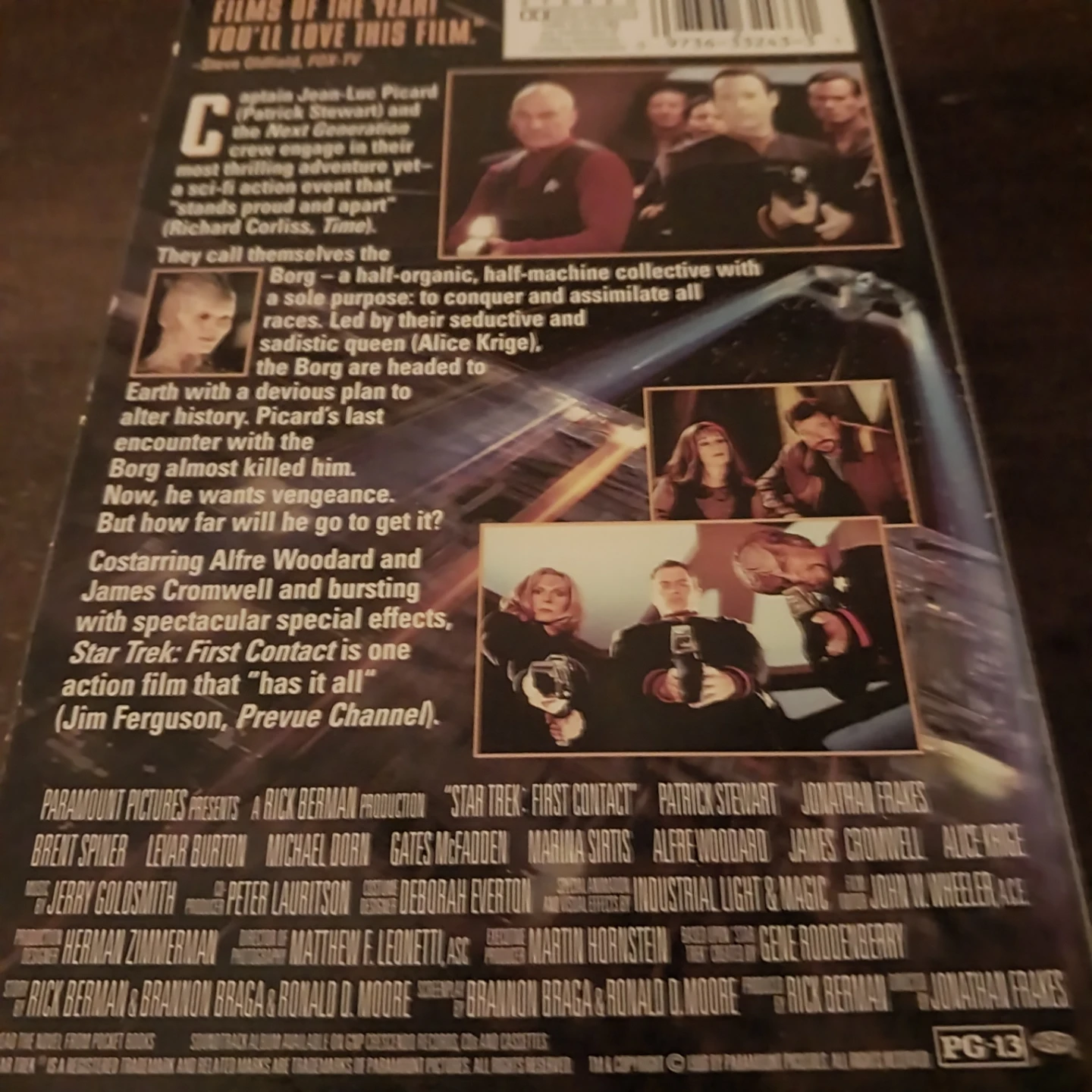 Star Trek: First Contact VHS Tape - photo 2