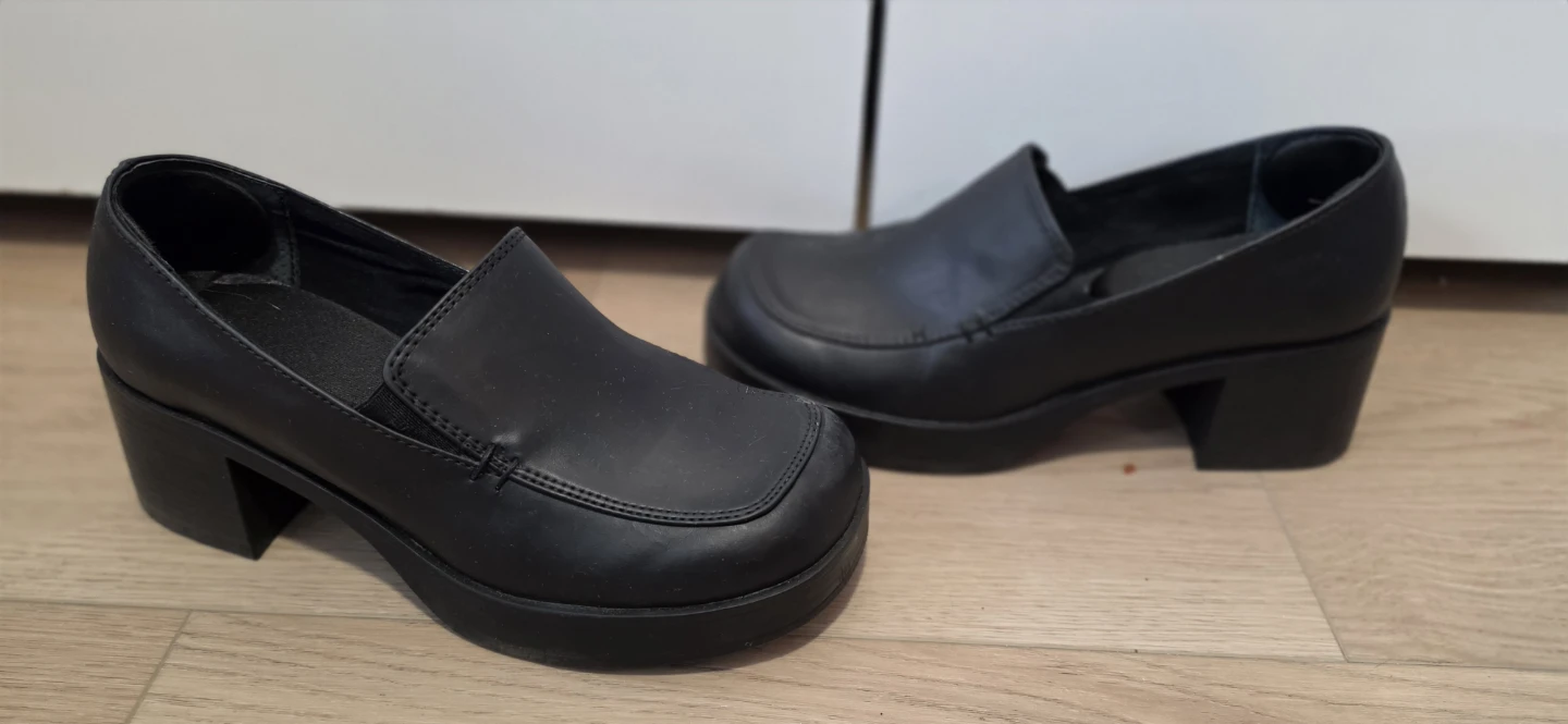5 US COSPLAY Black platform loafers - photo 4
