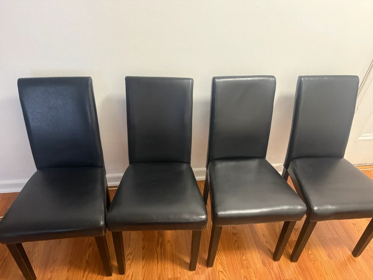Leather dining chairs Only no Table - photo 3