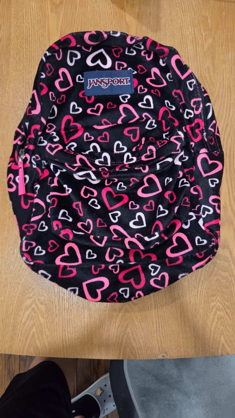 JanSport Heart Pattern Backpack