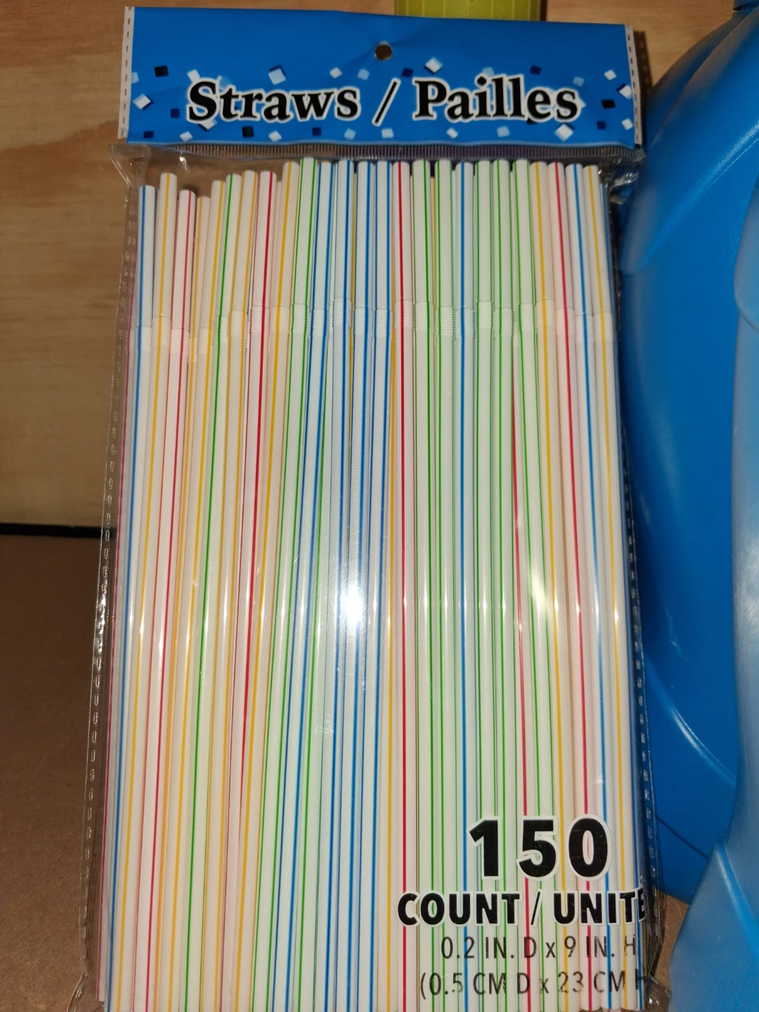 150 Count Multi-Colored Flexible Straws