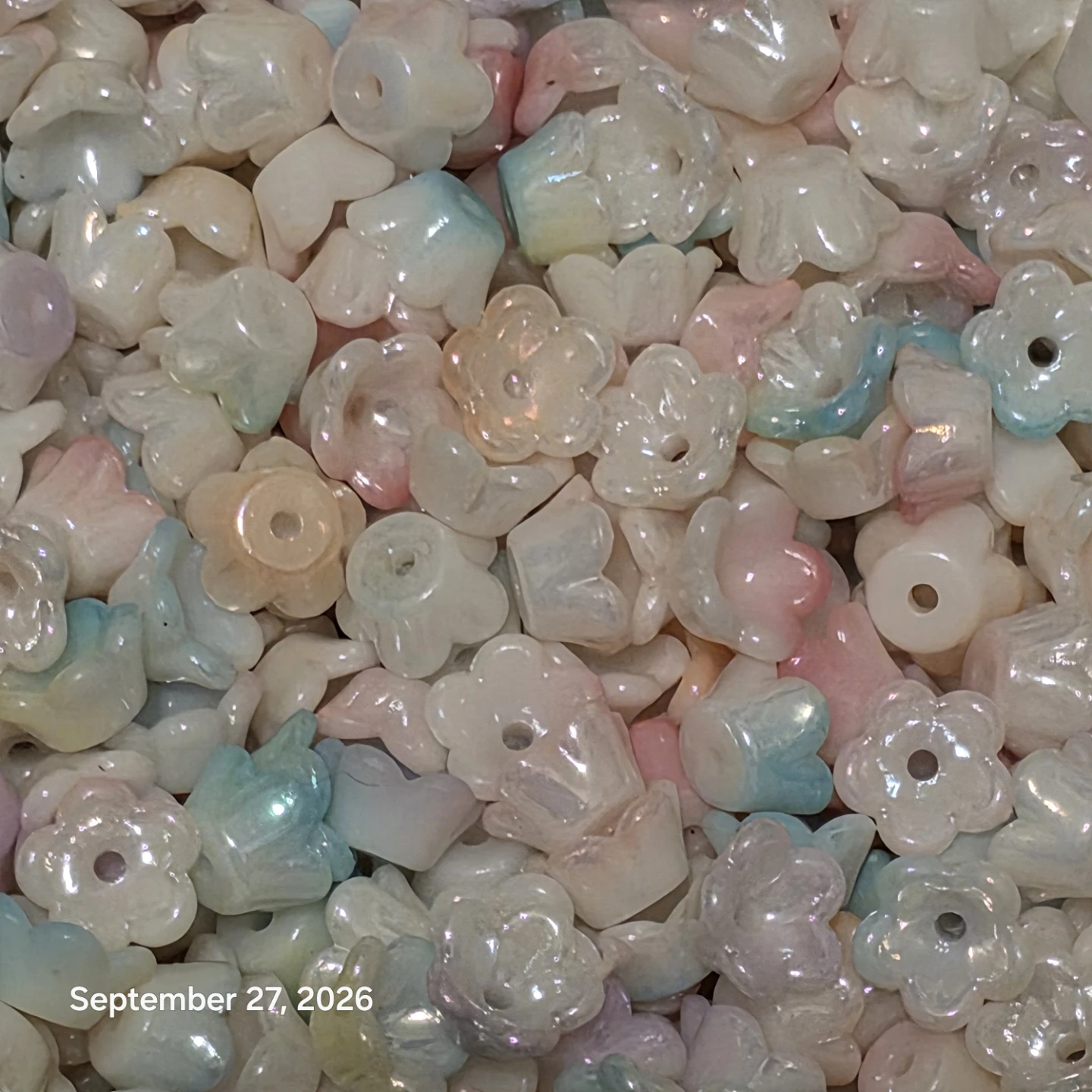 Assorted Pastel Flower Beads - photo 2