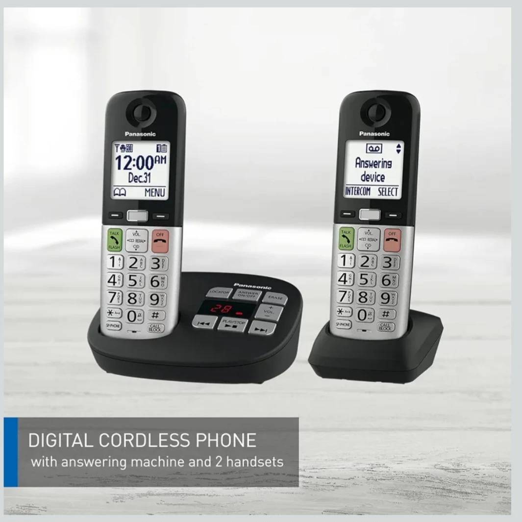 Panasonic Cordless Phone System / 2 Handsets / New