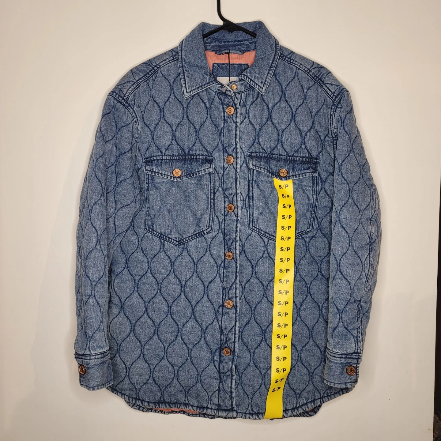 Quilted Denim Shirt Jacket - photo 2