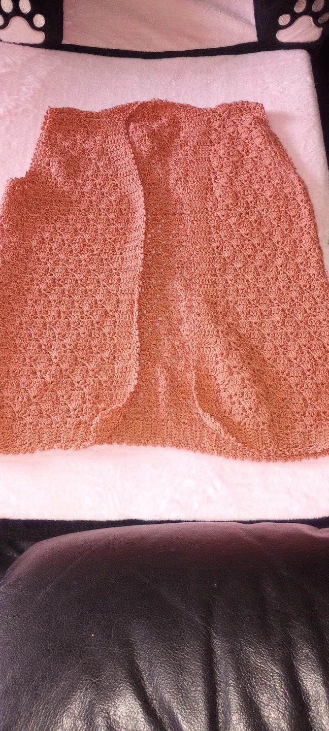 Crochet Shrug in Burnt Orange