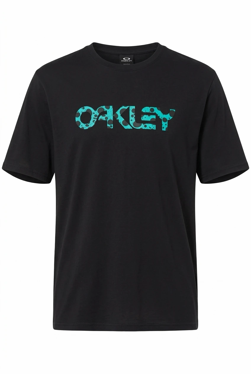 Oakley Maven Mark Graphic Tee Black/Teal Size XL