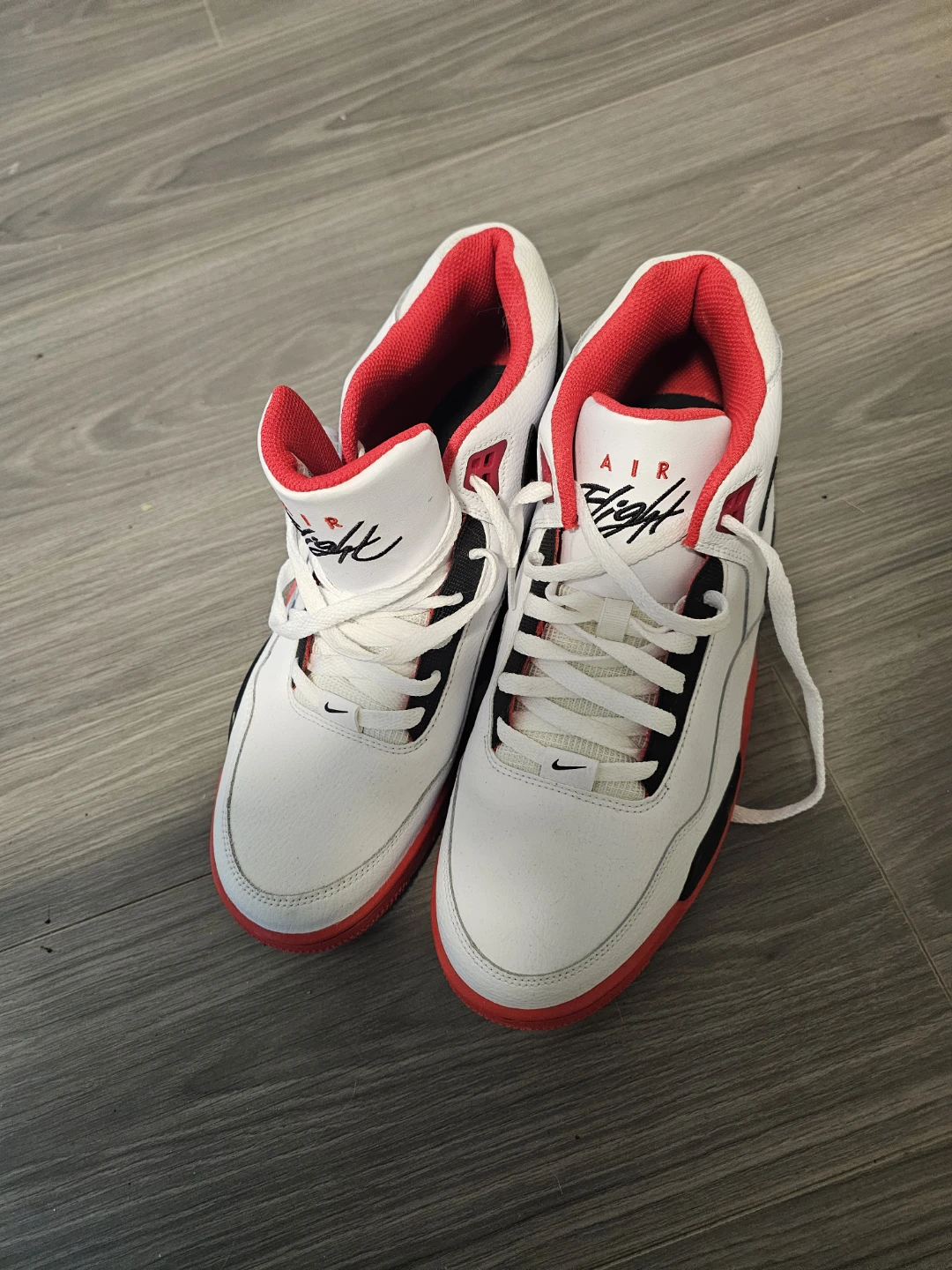 Nike Air Flight Sneakers White Red