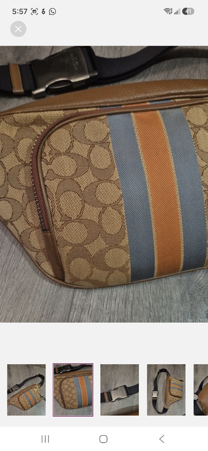 Coach Men's Signature Canvas authentic Coach CrossBody - photo 2