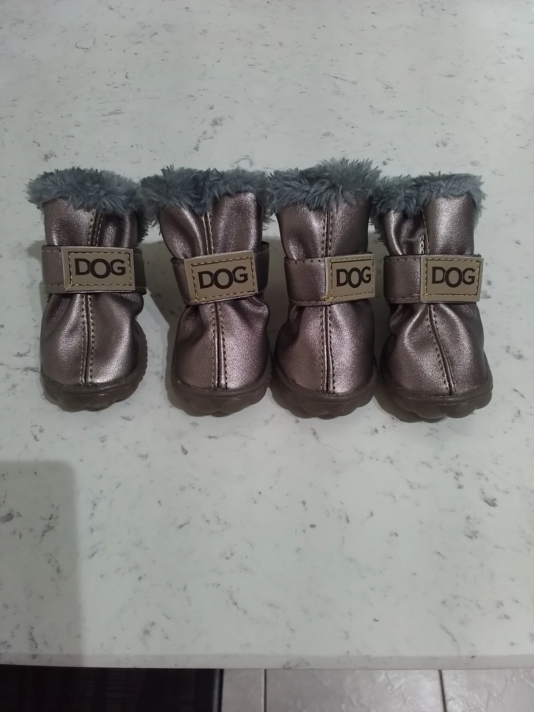 Metallic Dog Boots Set