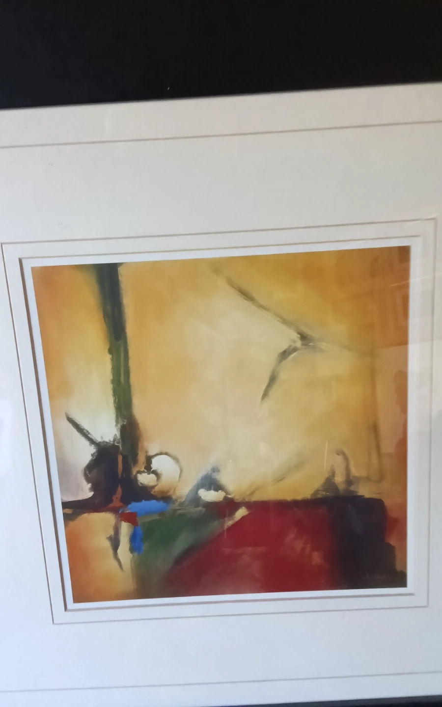 PAIR: Noah Li-Leger Signed Framed Abstract Prints - photo 5