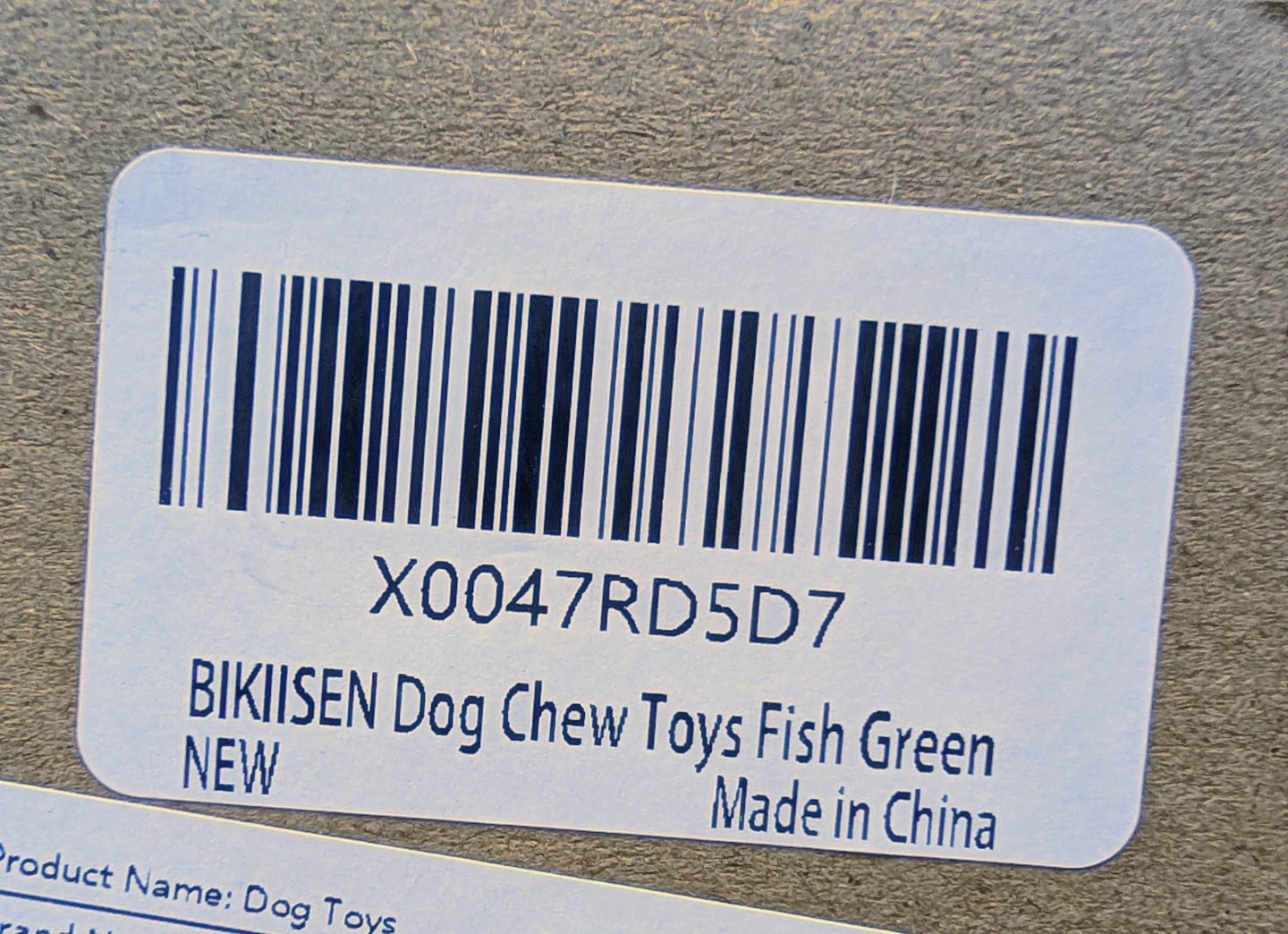 Brand New in Box BIKIISEN Dog Chew Toy - Green Fish - photo 5