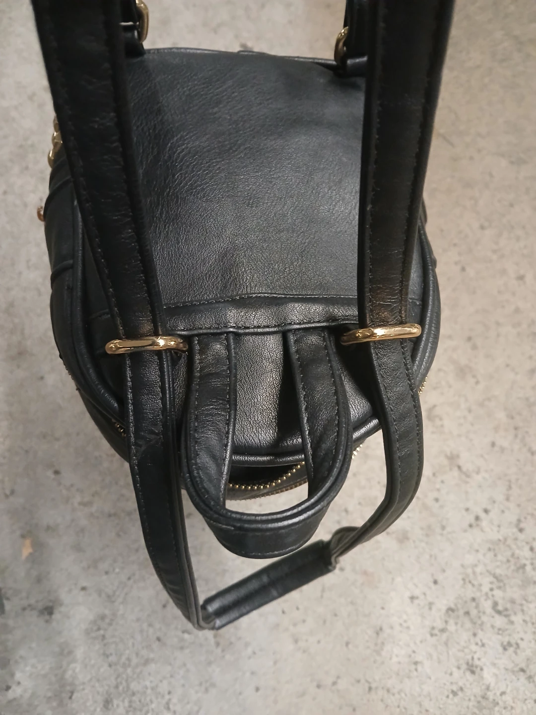 Black Studded Mini Backpack - photo 2