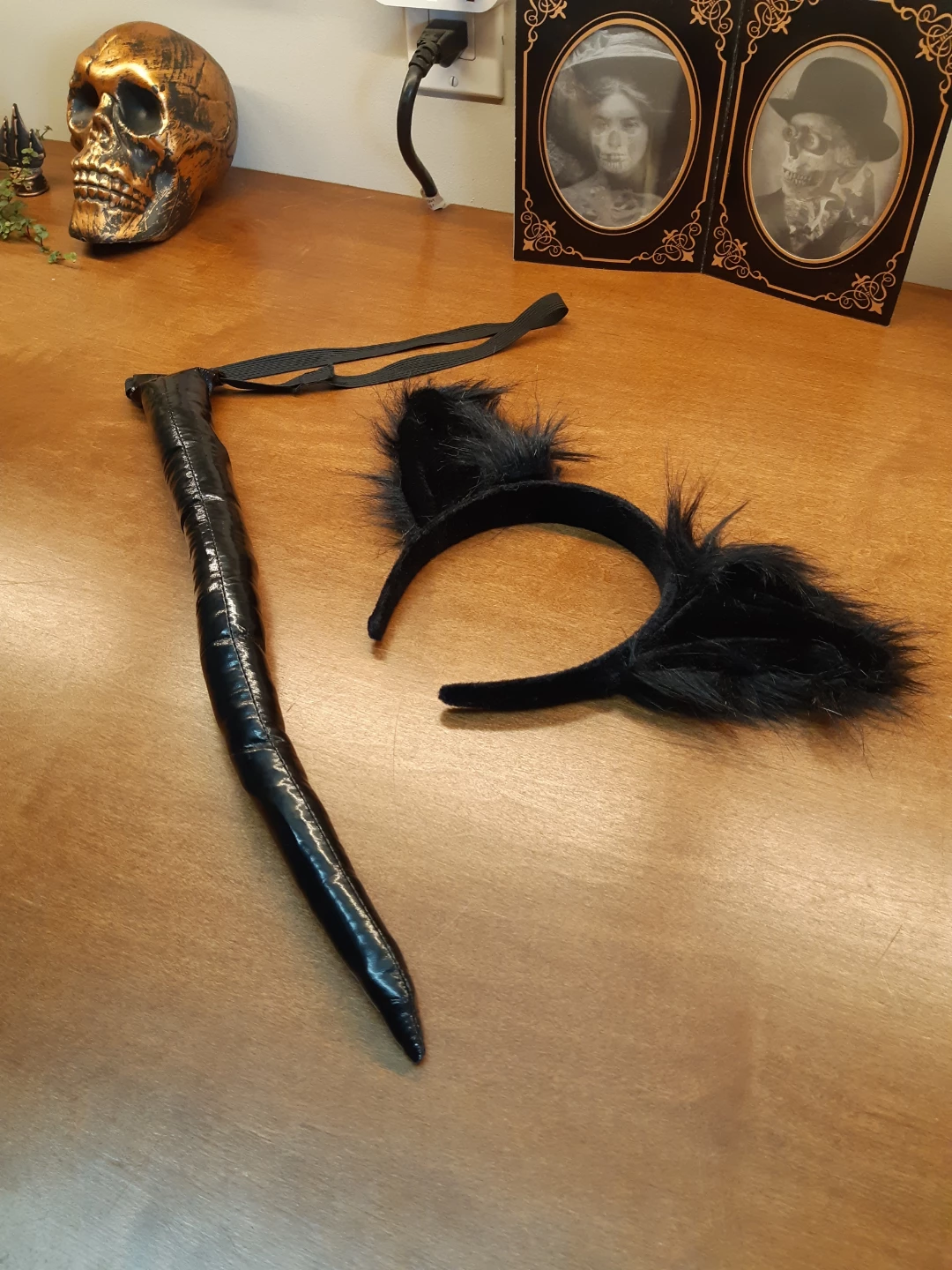Black cat halloween costume accessory set - photo 4