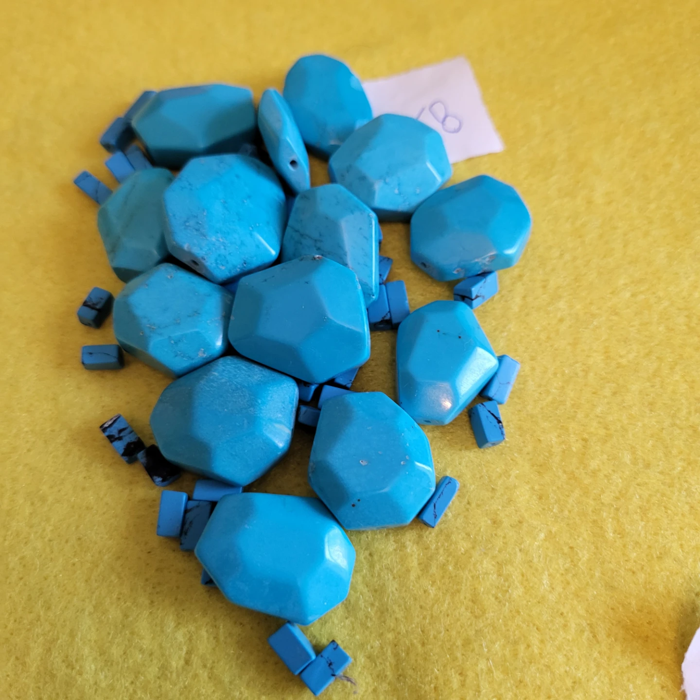 Turquoise-Style Faceted Beads