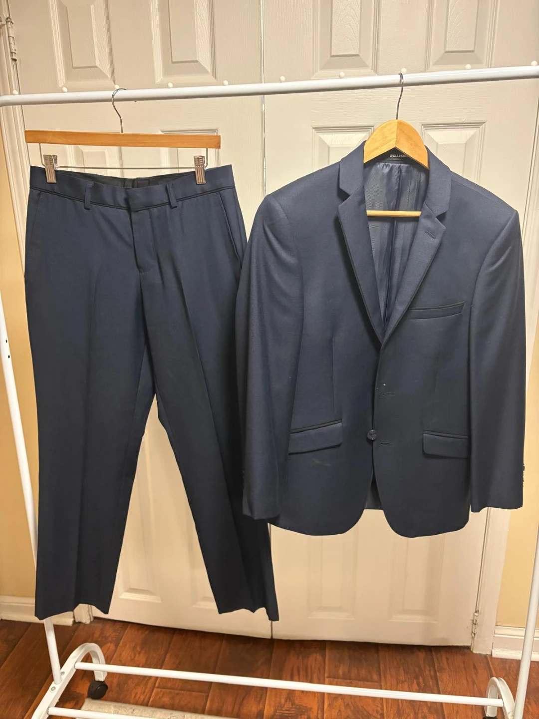 Bellissimo Navy Men's Suit Set Size 36S - photo 2