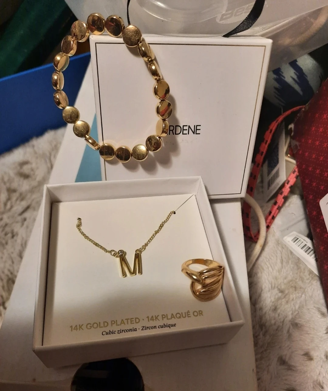 Assorted Jewelry Set with Citrine and Initial Necklace - photo 4